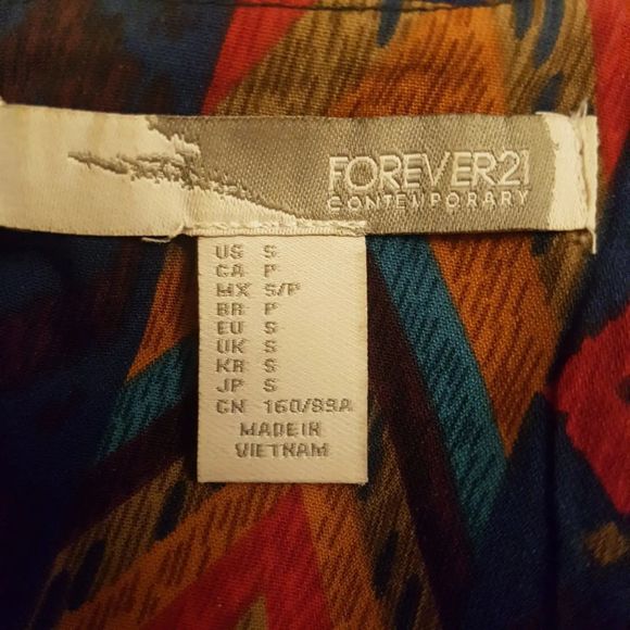 Forever21 Contemporary Multicoloured Short Sleeve T Shirt Dress Uk Small - Picture 6 of 6